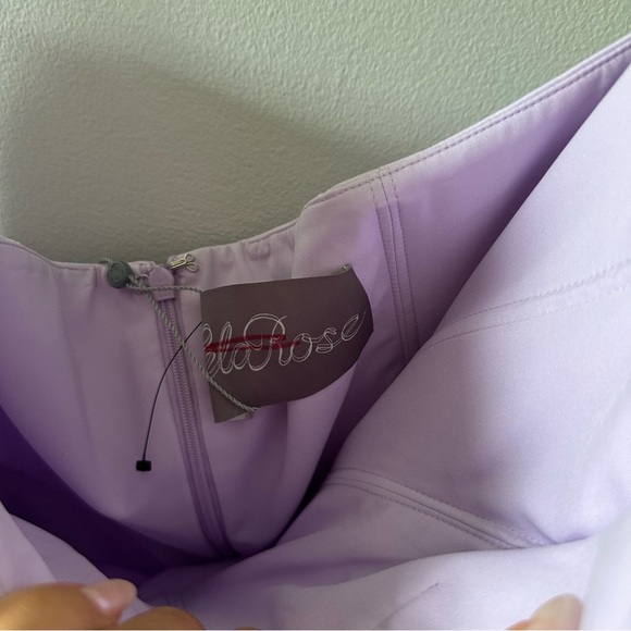 Lela Rose Draped Satin-Crepe Strapless Gown - Picture 8 of 10